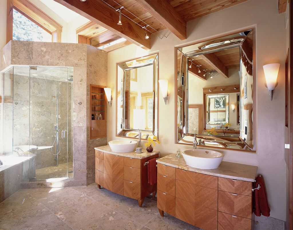 Lake Tahoe bathroom anke design mirrors